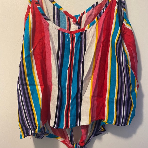 ⚫️ - New Full Tilt sleeveless top tie front medium - Picture 6 of 6